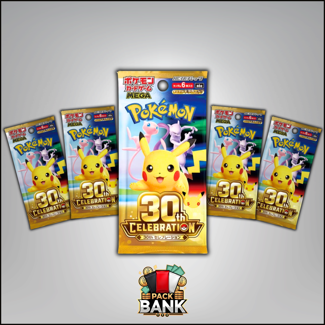 JP 30th Celebration - 5 Pokémon Booster Packs